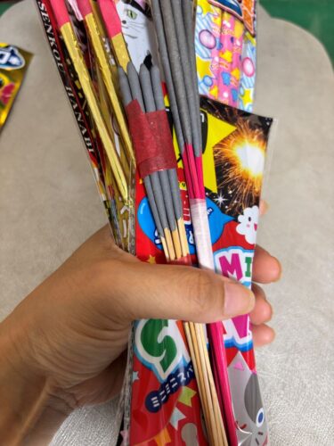 ９０本の花火を持ったら